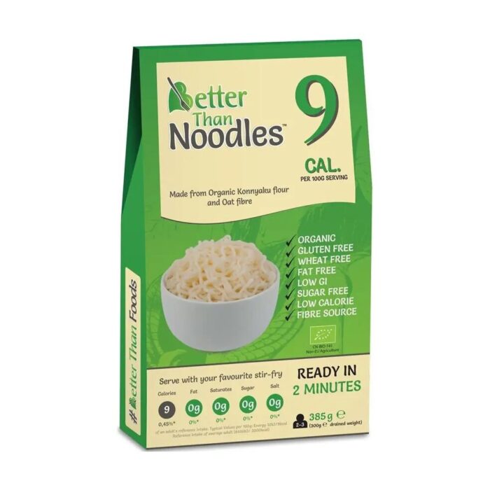 MAKARON (KONJAC) NOODLE BEZGLUTENOWY BIO 385 g (300 g) - BETTER THAN FOODS - obrazek 2