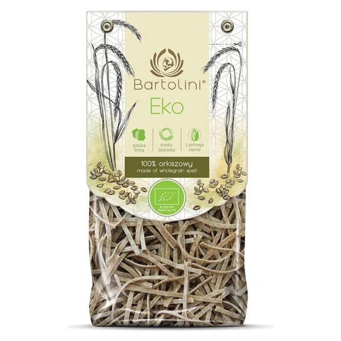 Makaron orkiszowy razowy krajanka średnia 250g BARTOLINI BIO - obrazek 1