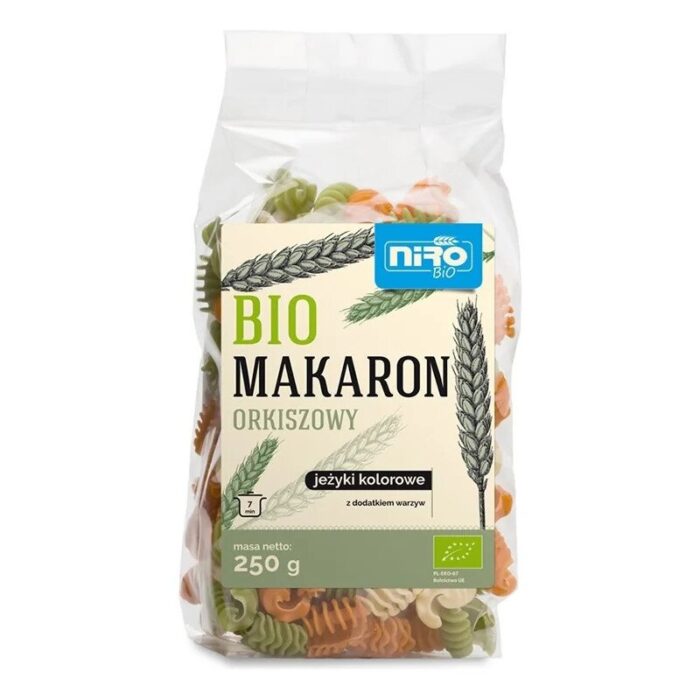 MAKARON (ORKISZOWY Z KURKUMĄ) NITKI ZŁOCISTE BIO 250 g - NIRO - obrazek 48