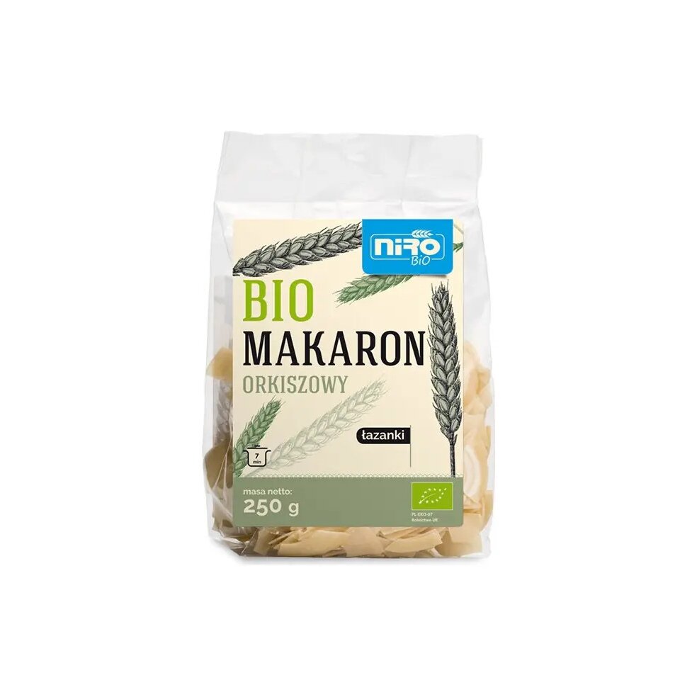 makaron-orkiszowy-lazanki-250gnirobio-1-1.jpg MAKARON (ORKISZOWY Z KURKUMĄ) NITKI ZŁOCISTE BIO 250 g - NIRO - obrazek 11