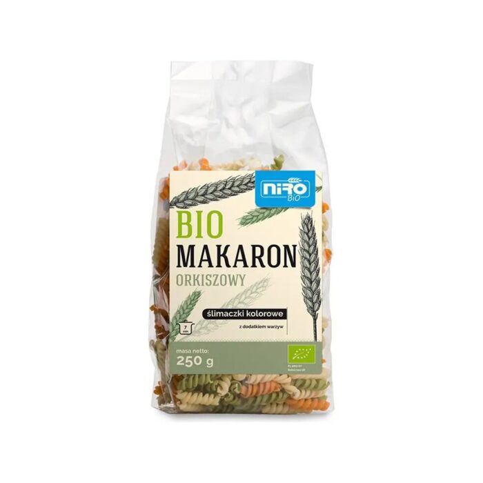 MAKARON (ORKISZOWY Z KURKUMĄ) NITKI ZŁOCISTE BIO 250 g - NIRO - obrazek 7