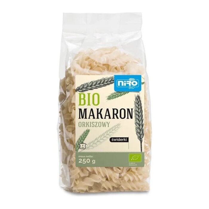 MAKARON (ORKISZOWY Z KURKUMĄ) NITKI ZŁOCISTE BIO 250 g - NIRO - obrazek 4