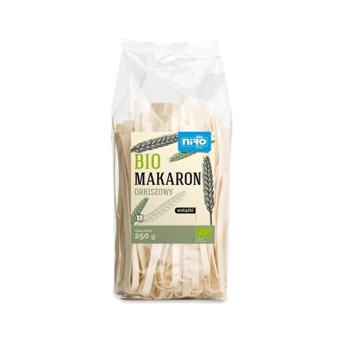 MAKARON (ORKISZOWY Z KURKUMĄ) NITKI ZŁOCISTE BIO 250 g - NIRO - obrazek 19