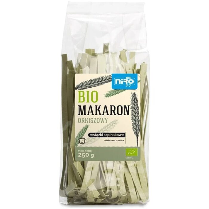 MAKARON (ORKISZOWY Z KURKUMĄ) NITKI ZŁOCISTE BIO 250 g - NIRO - obrazek 16