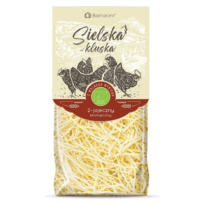 MAKARON (2-JAJECZNY) KRAJANKA CIENKA BIO 250 g - BARTOLINI (SIELSKA KLUSKA) - obrazek 1