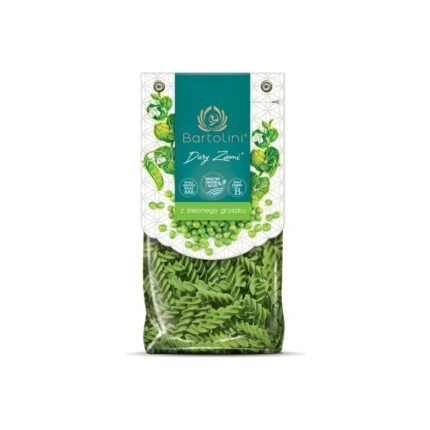 Makaron z zielonego groszku świderki 250g BARTOLINI