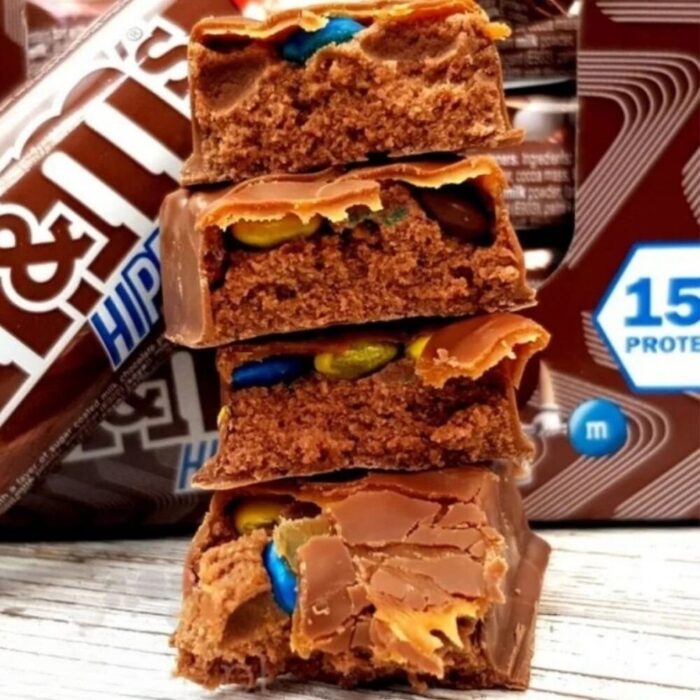 M&M's Hi-Protein, Baton białkowy, czekolada, karmel & M&M's - 51 g - obrazek 2