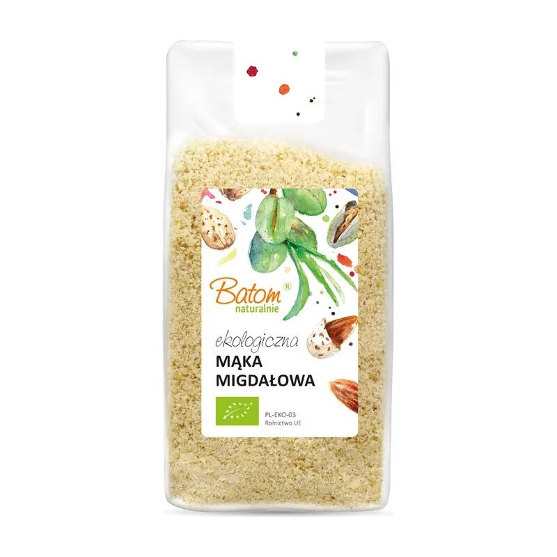 migdaly-mielone-maka-migdalowa-250gbatombio-2.jpg Migdały mielone (mąka migdałowa) 250g BATOM BIO - obrazek 1