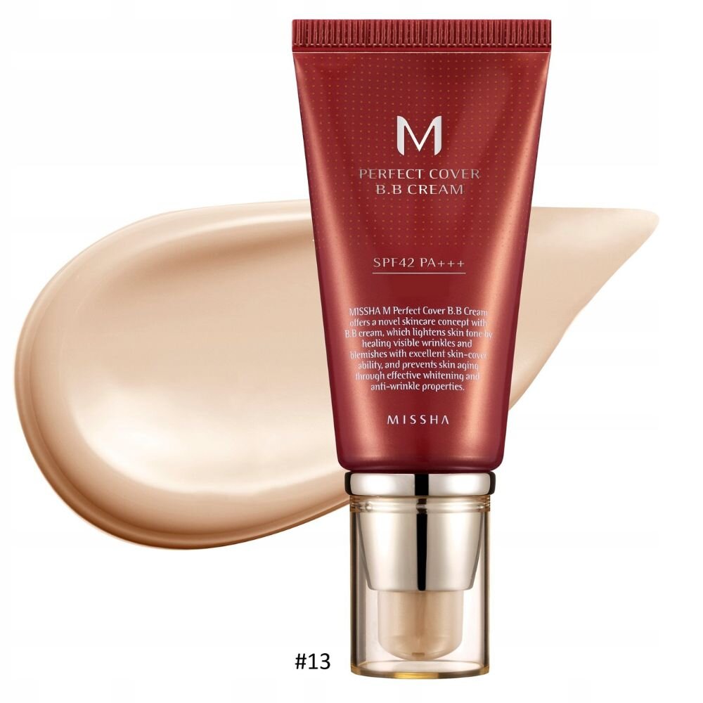 mis08-1-1.jpg Missha M Perfect Cover Krem BB odcień Bright Beige No 13 - 50 ml - obrazek 1
