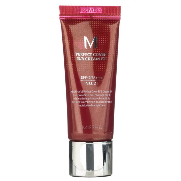 Missha M Perfect Cover Krem BB odcień Light Beige No 21 - 20 ml - obrazek 3