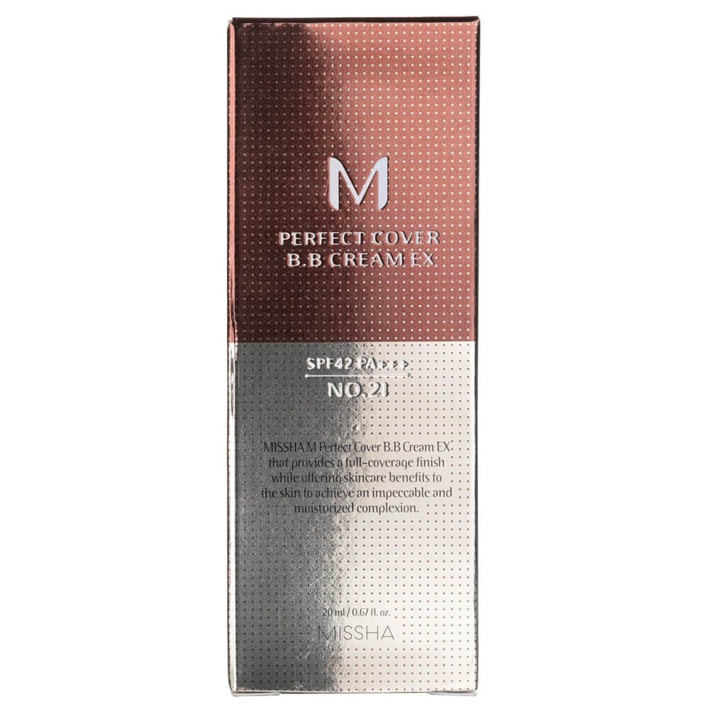mis161-5-1.jpg Missha M Perfect Cover Krem BB odcień Light Beige No 21 - 20 ml - obrazek 5