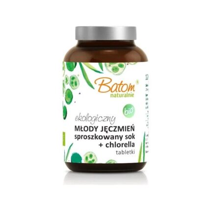 SOK Z MŁODEGO JĘCZMIENIA SPROSZKOWANY + CHLORELLA BIO 240 TABLETEK - BATOM