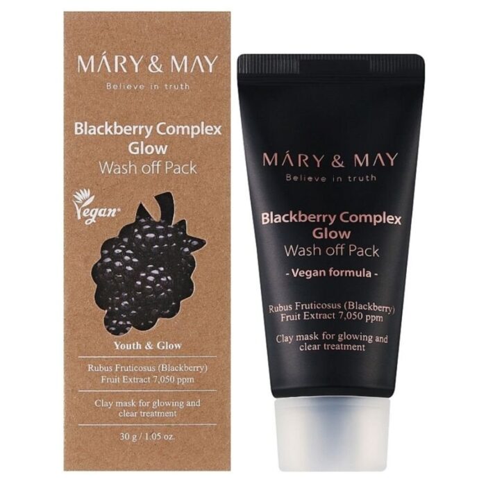 Mary&May Maska glinkowa rozświetlająca Blackberry Complex Glow - 30 g - obrazek 2