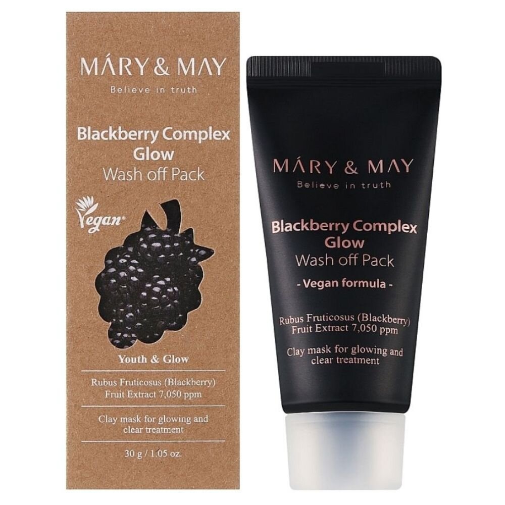 mm095-2-1.jpg Mary&May Maska glinkowa rozświetlająca Blackberry Complex Glow - 30 g - obrazek 2