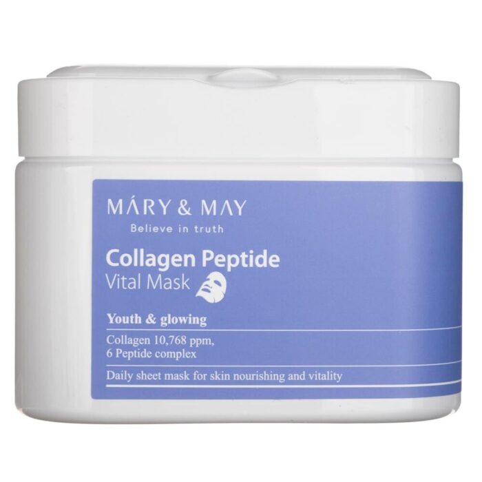 Mary&May Ujędrniające maseczki Collagen Peptide Vital Mask - 30 sztuk - obrazek 1