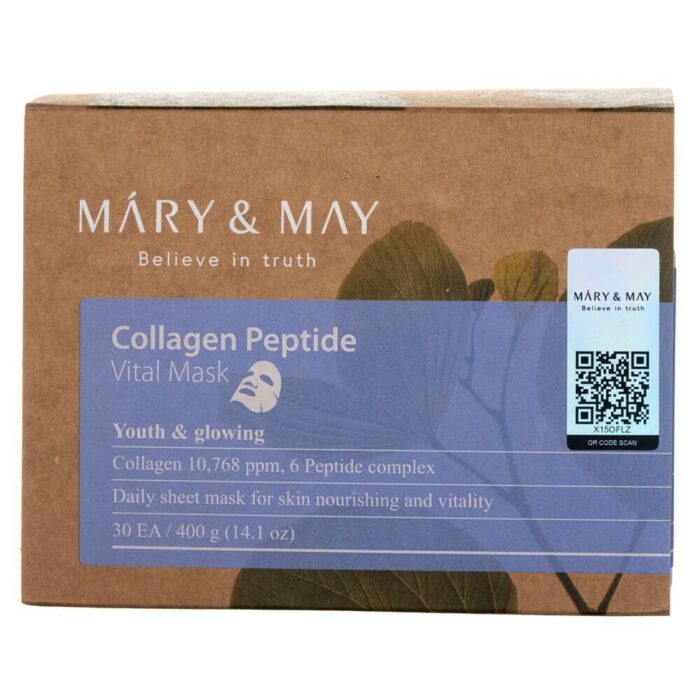 Mary&May Ujędrniające maseczki Collagen Peptide Vital Mask - 30 sztuk - obrazek 4