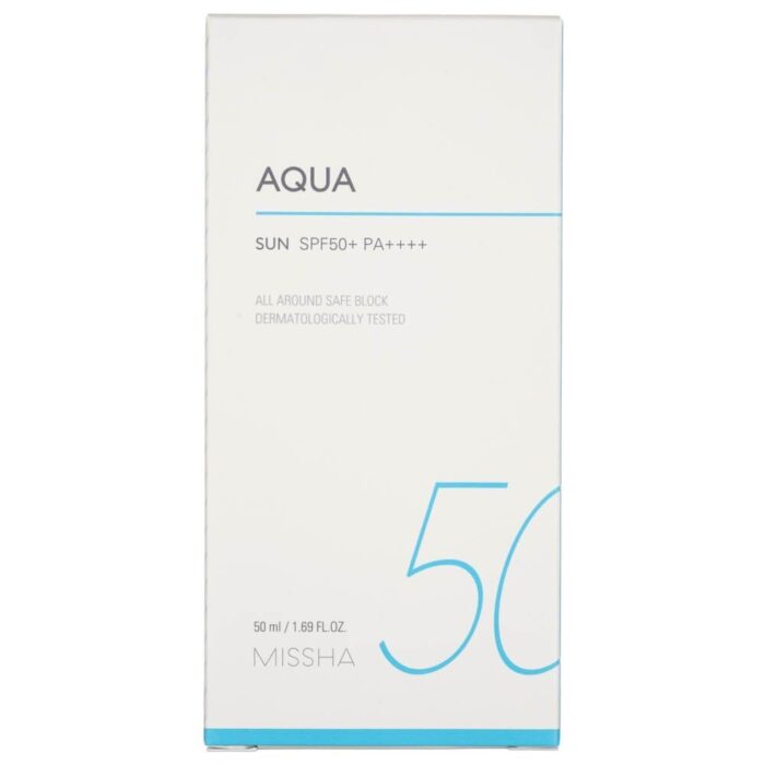 Missha Krem przeciwsłoneczny All-Around Safe Block Aqua Sun SPF50+/PA++++ - 50 ml - obrazek 8