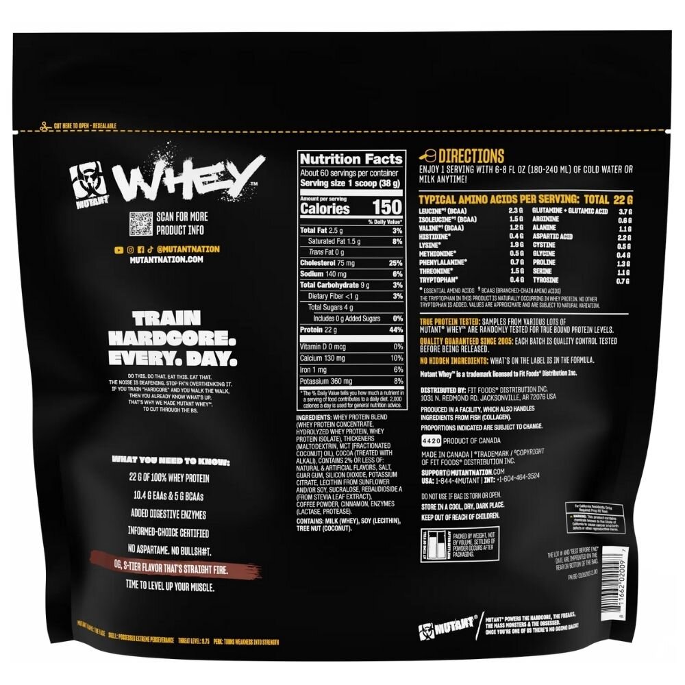 mutant210-2-1-1.jpg Mutant Whey, Odżywka białkowa, potrójna czekolada - 2270 g - obrazek 2