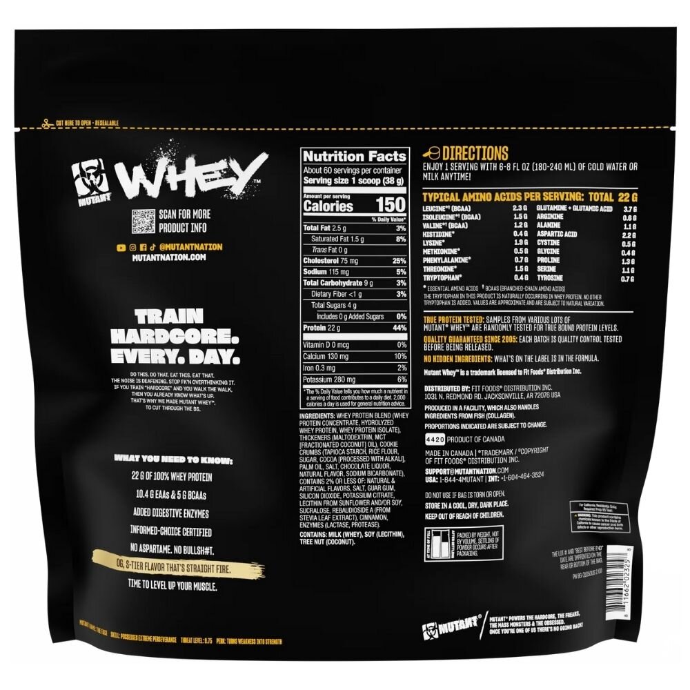 mutant234-2-1.jpg Mutant Whey, Odżywka białkowa, ciasteczko z kremem - 2270 g - obrazek 2