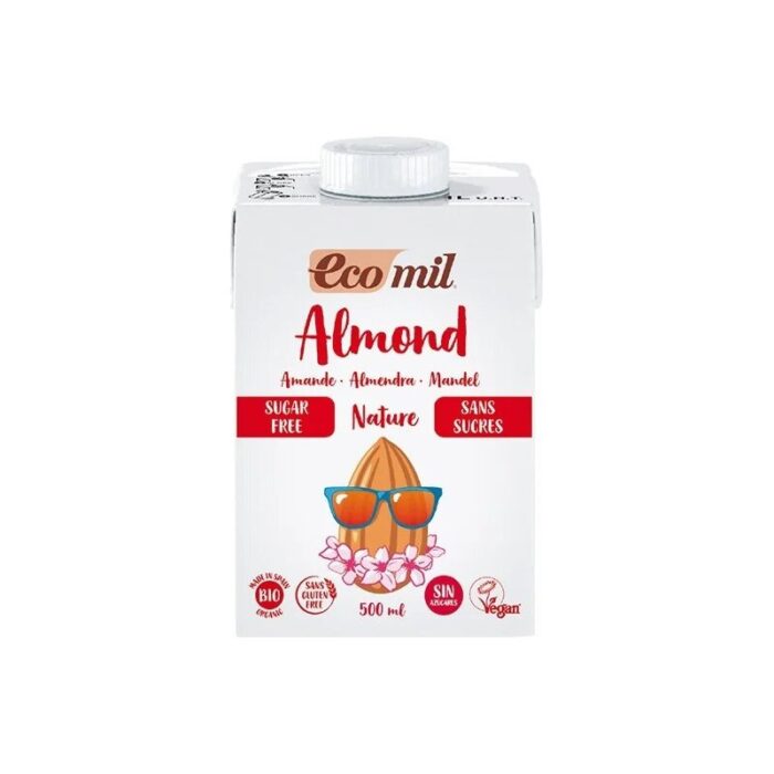 Napój migdałowy naturalny bez cukru 500ml ECOMIL BIO - obrazek 1