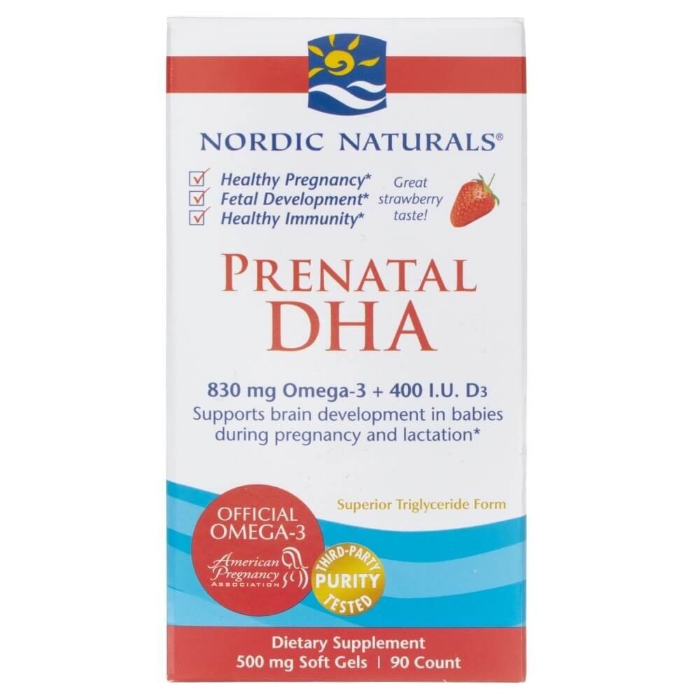 nn017537-3-1-1.jpg Nordic Naturals Prenatal DHA 830 mg smak truskawkowy - 90 kapsułek - obrazek 3