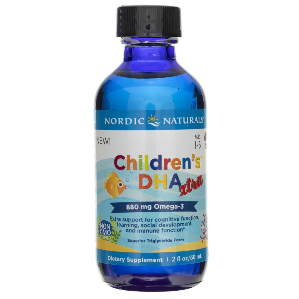 nn027253-2-1.jpg Nordic Naturals Children's DHA XTRA o smaku jagodowym - 60 ml - obrazek 2