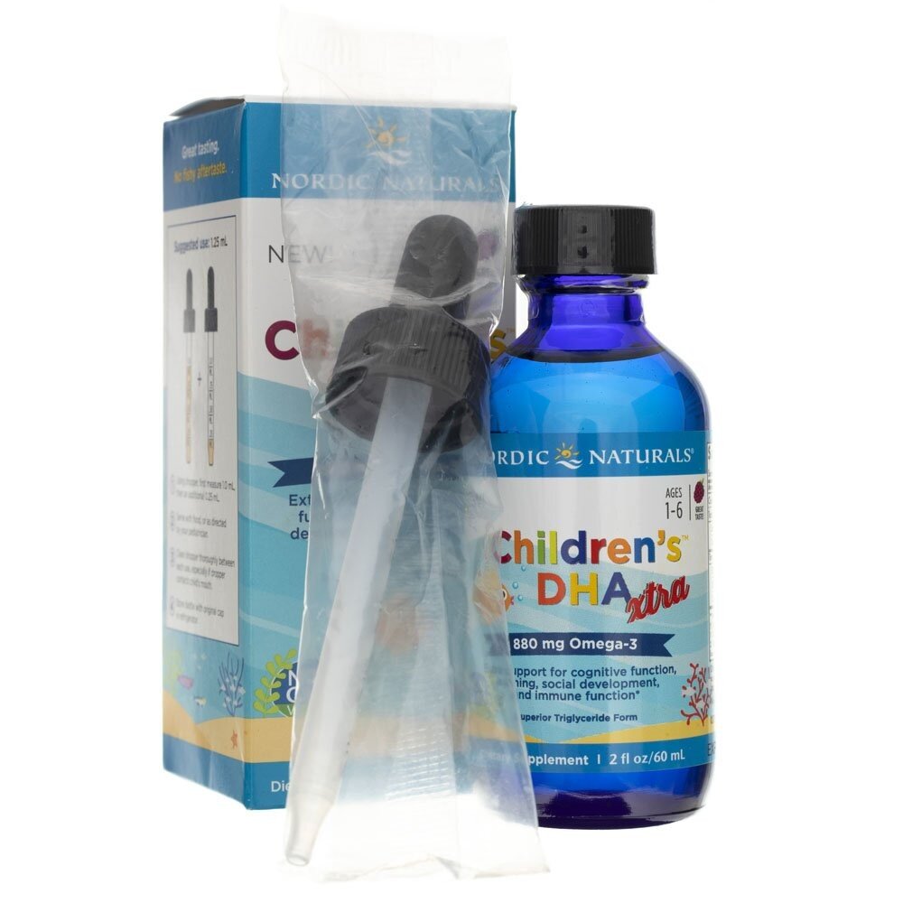nn027253-4-1.jpg Nordic Naturals Children's DHA XTRA o smaku jagodowym - 60 ml - obrazek 4