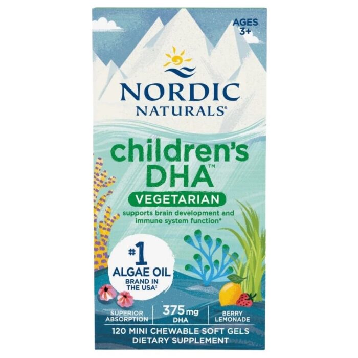 Nordic Naturals Children's DHA Vegetarian - 120 mini kapsułek - obrazek 5