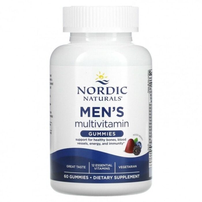 Nordic Naturals Multiwitamina dla mężczyzn, miks jagód - 60 żelek - obrazek 2