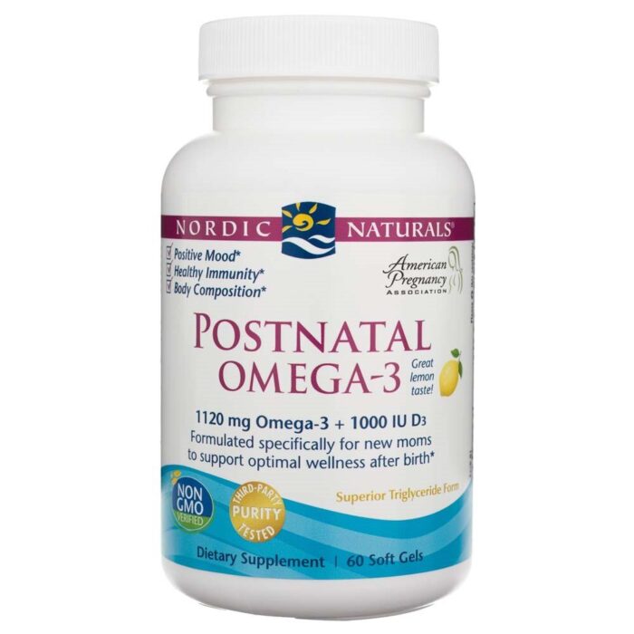 Nordic Naturals Postnatal Omega-3 1120 mg - 60 kapsułek - obrazek 6
