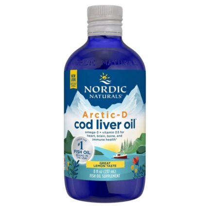 Nordic Naturals Olej z wątroby dorsza smak cytrynowy - 237 ml