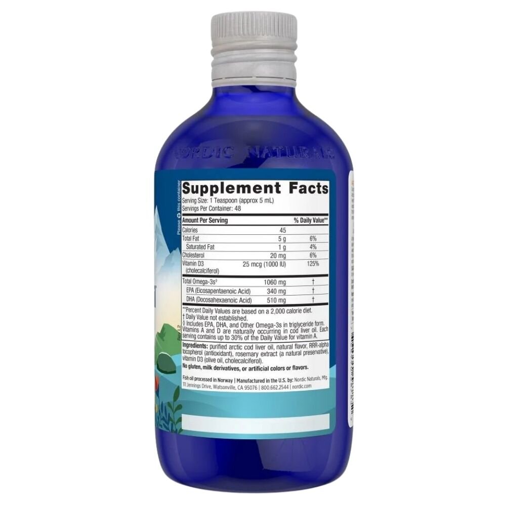 nn587832-2-1.jpg Nordic Naturals Olej z wątroby dorsza smak cytrynowy - 237 ml - obrazek 2