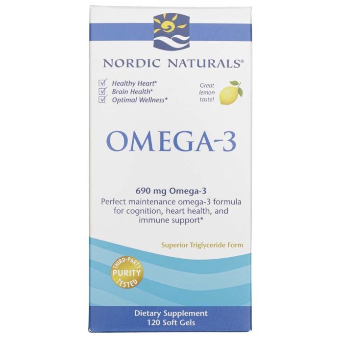Nordic Naturals Omega-3 690 mg smak cytrynowy - 120 kapsułek - obrazek 2