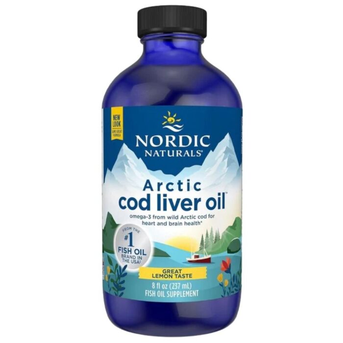 Arctic Cod Liver Oil, 1060mg Lemon - 237 ml. - obrazek 1