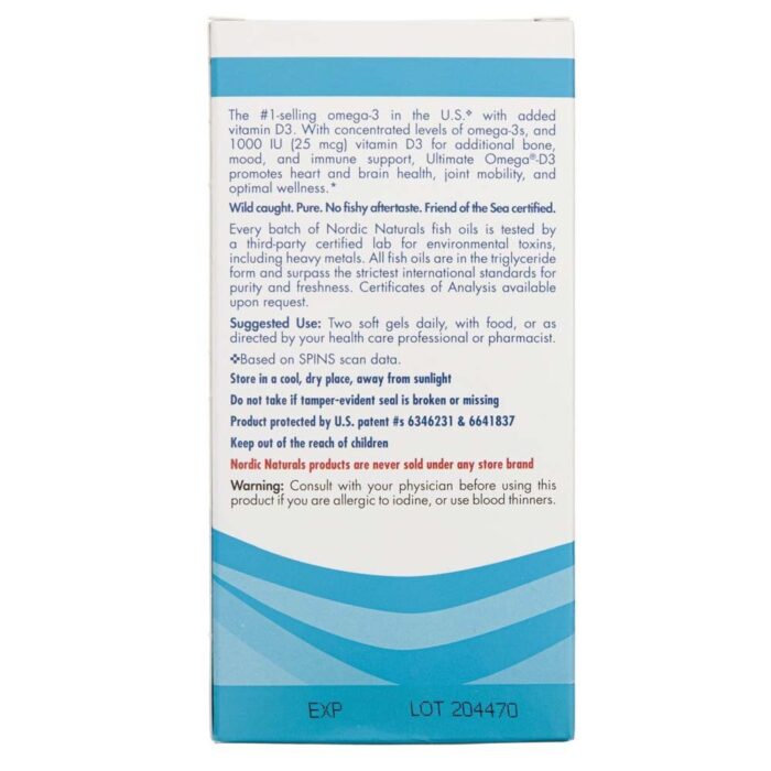 Nordic Naturals Ultimate Omega-D3 - 120 kapsułek - obrazek 9