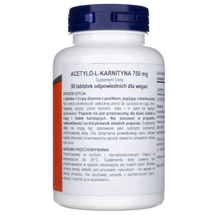 ACETYLO-L-KARNITYNA 750 mg - obrazek 2
