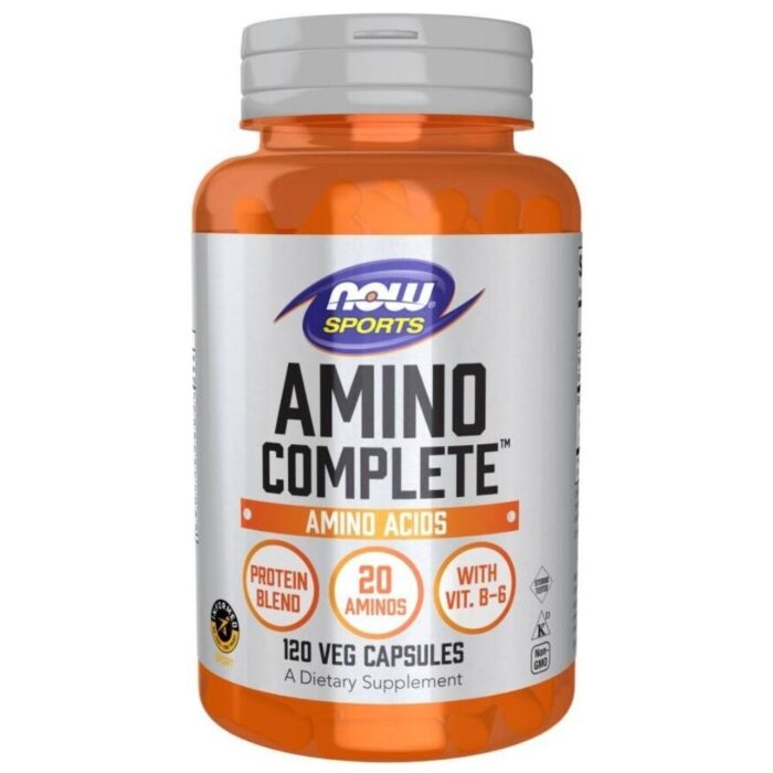 Now Foods Sports Amino Complete, Kompleks aminokwasów - 120 kapsułek - obrazek 1