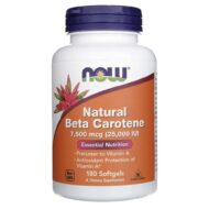 Now Foods Beta Karoten 25 000 j.m. - 180 kapsułek