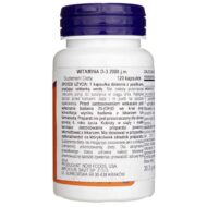 Now Foods Witamina D3 2000 IU - 120 kapsułek - obrazek 2