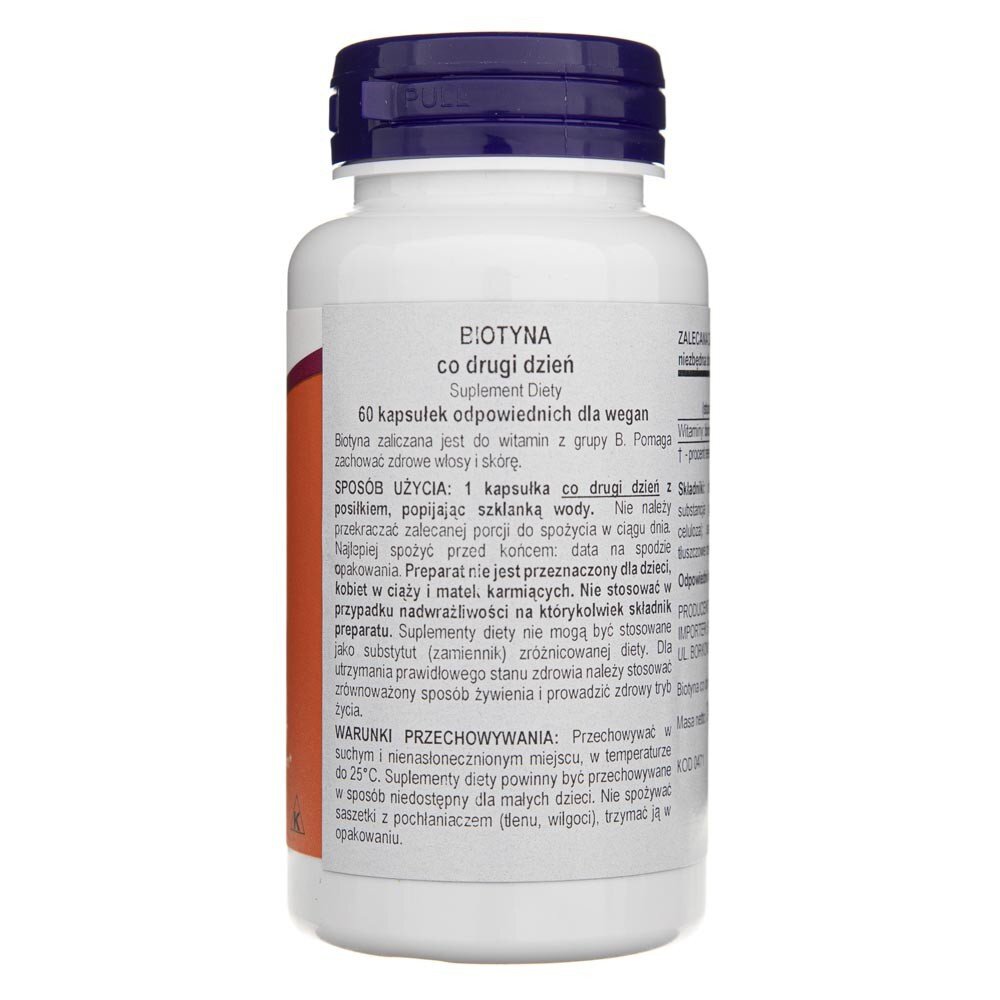 now0471-2-1-1.jpg Now Foods Biotyna 5000 mcg - 60 kapsułek - obrazek 2