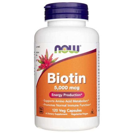 Now Foods Biotyna 5000 mcg - 120 kapsułek