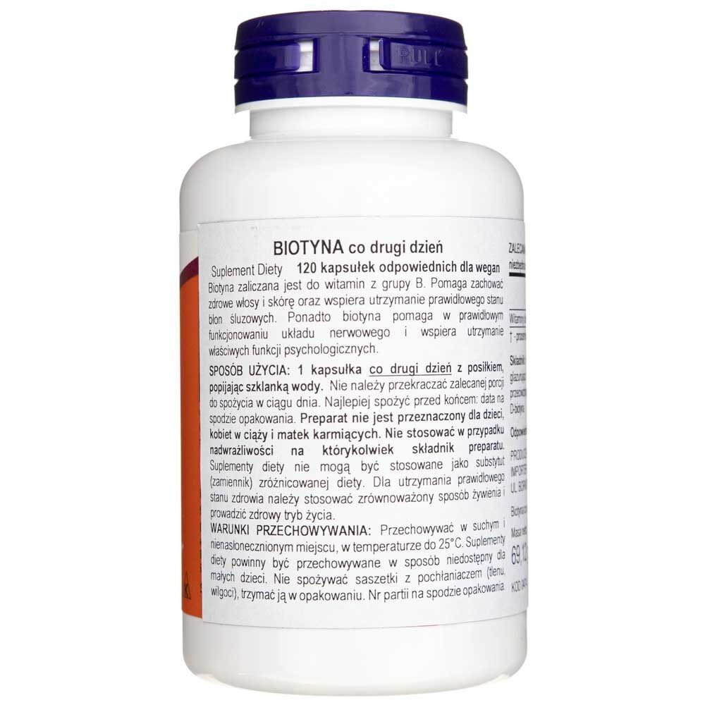now0474-2-1-1.jpg Now Foods Biotyna 5000 mcg - 120 kapsułek - obrazek 2