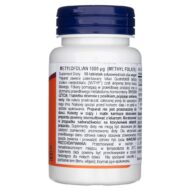 Now Foods Metylofolian 1000 mcg - 90 tabletek - obrazek 2