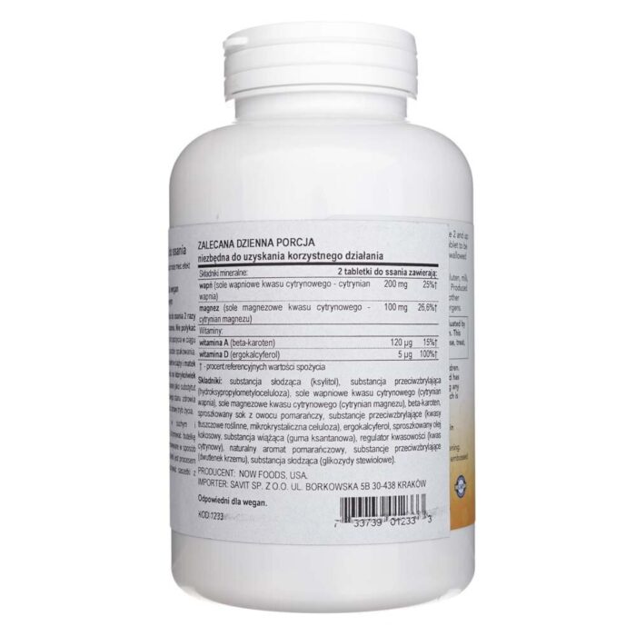 Now Foods Kid Cal - Witaminy i minerały - 100 tabletek - obrazek 3