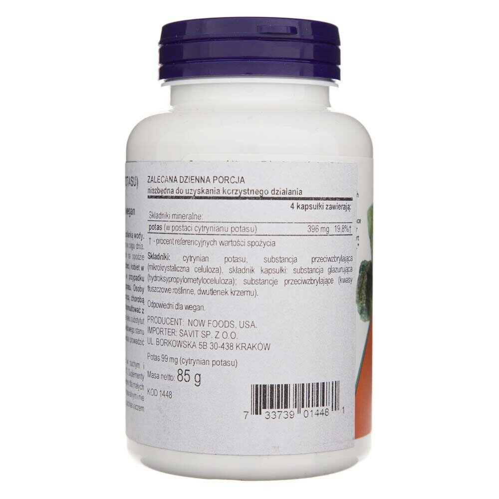 now1448-3-1-1.jpg Now Foods Cytrynian potasu 99 mg - 180 kapsułek - obrazek 3