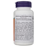 Now Foods Zinc Picolinate (pikolinian cynku) 50 mg - 120 kapsułek - obrazek 2