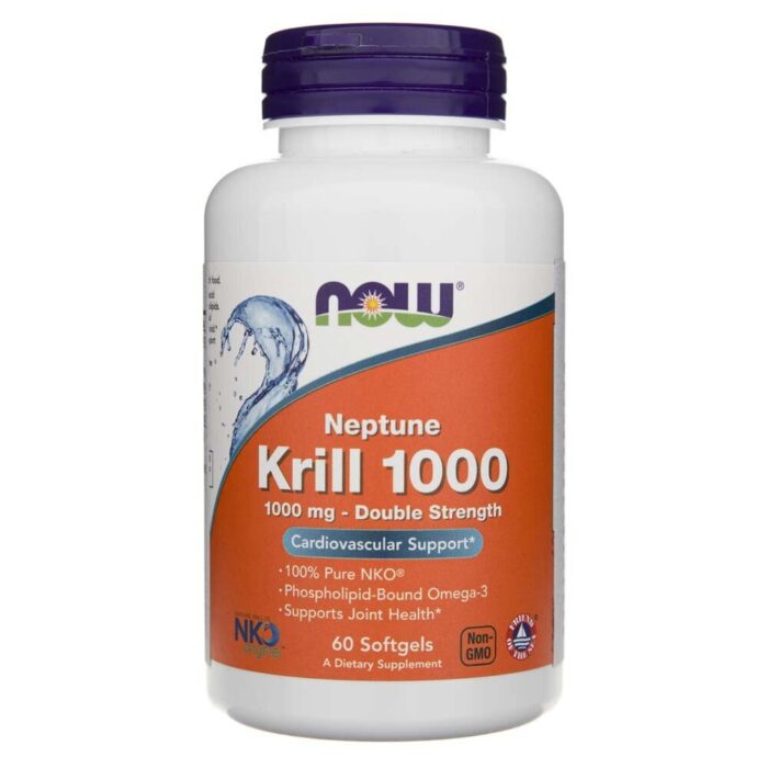 Now Foods Olej z kryla 1000 mg - 60 kapsułek - obrazek 1