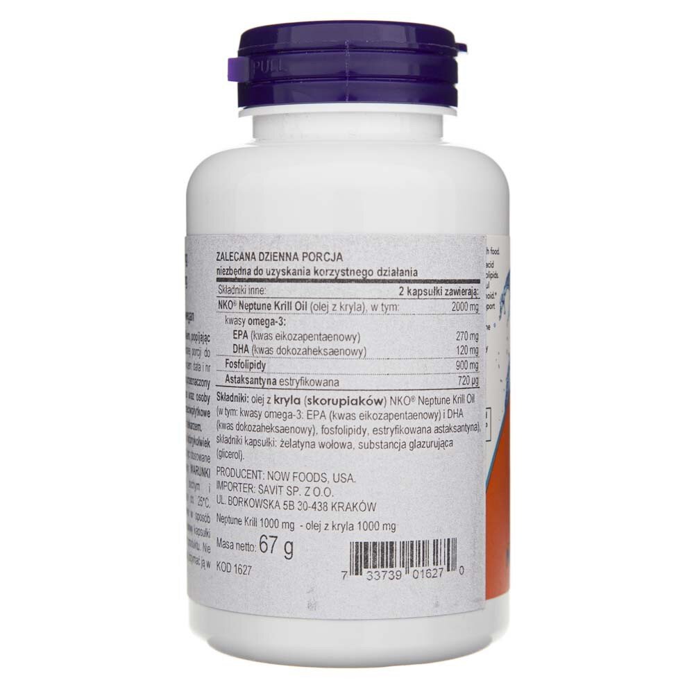 now1627-3-1-1.jpg Now Foods Olej z kryla 1000 mg - 60 kapsułek - obrazek 3