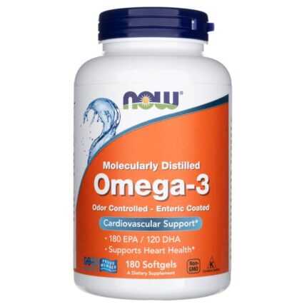 Now Foods Omega-3 1000 mg - 180 kapsułek