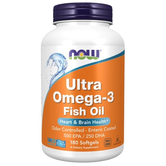 Now Foods Ultra Omega-3 500 EPA / 250 DHA - 180 kapsułek - obrazek 1
